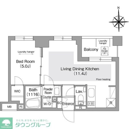 コンフォリア・リヴ文京護国寺の物件間取画像